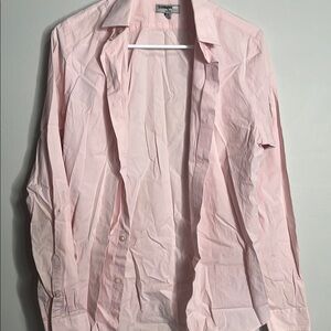 Express Light Pink Fitted Shirt